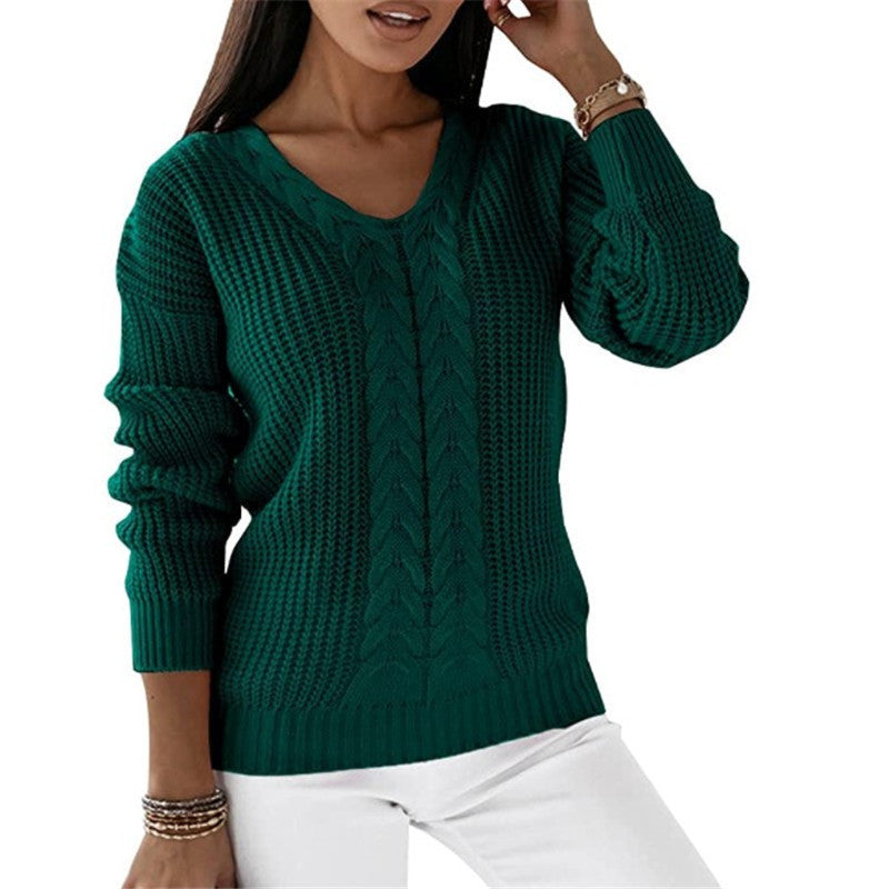 Solaine | Classic V-Neck Sweater