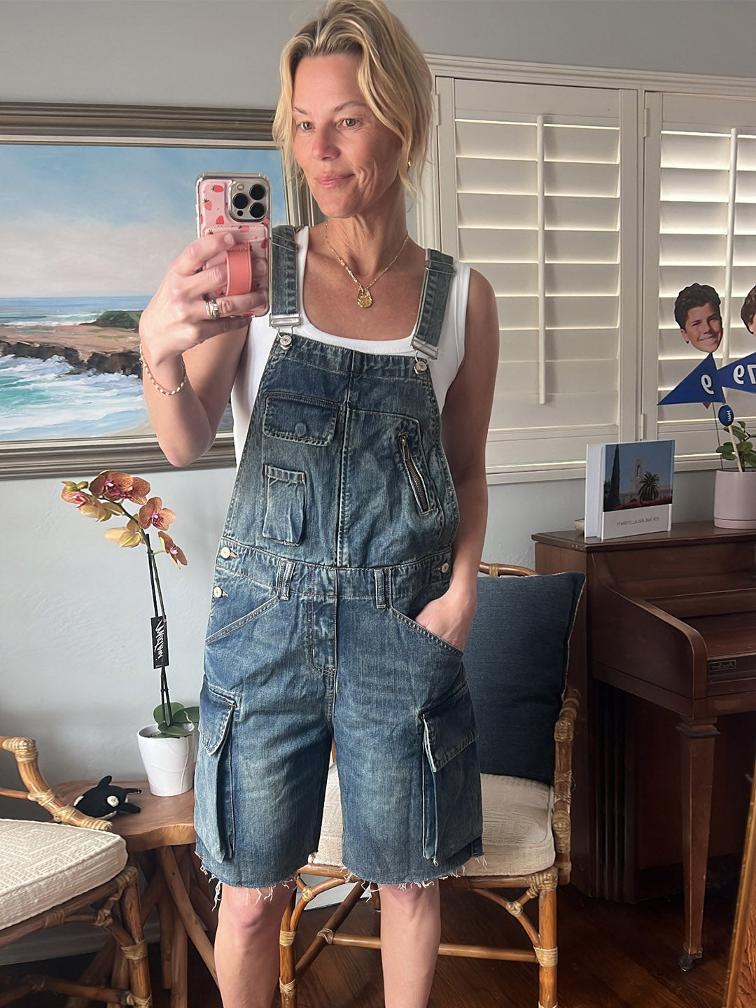 Claire Overall Shorts