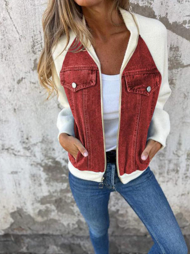 ISA | CASUAL JACKET WITH ZIP FASTENING