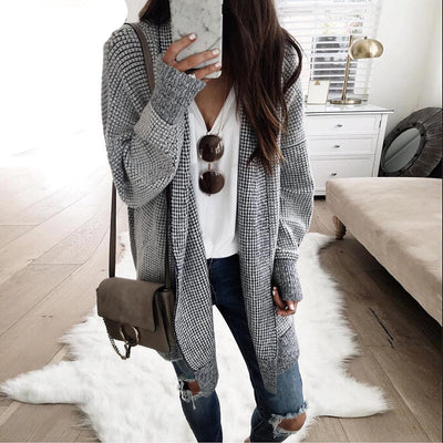 Waffle Texture Cardigan