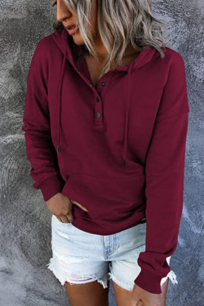 Olivia | Long-sleeved Hooded Sweatshirt With Pockets