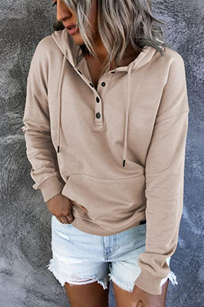 Olivia | Long-sleeved Hooded Sweatshirt With Pockets