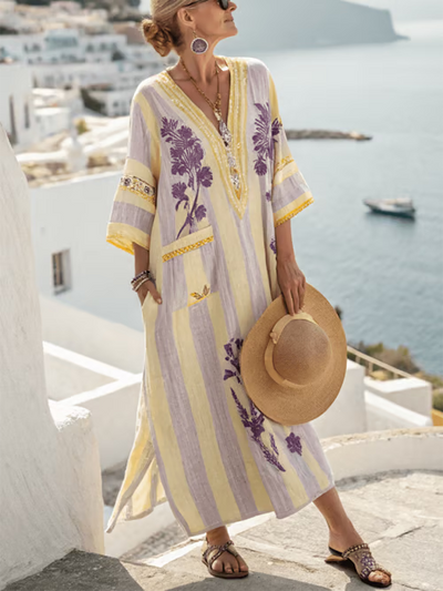 Bohemian Linen Dress