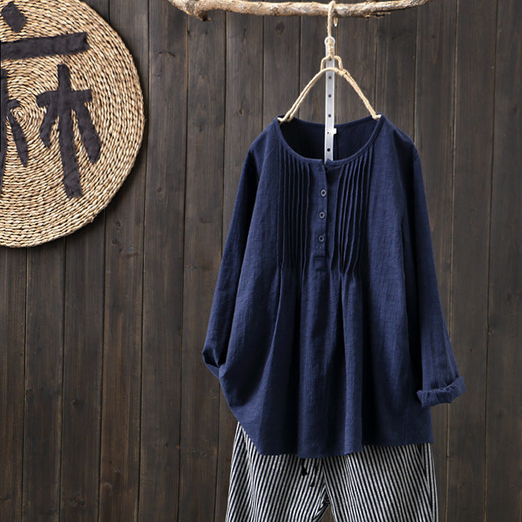 Katinka | Tummy Cotton Covering Blouse