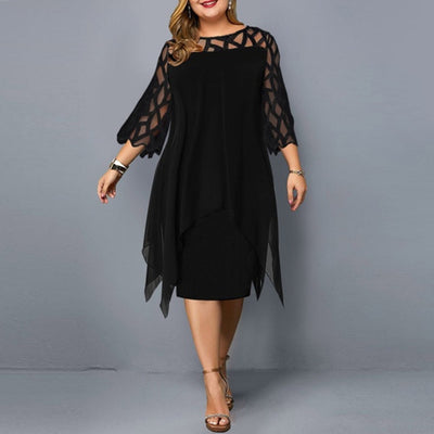 Freya | Lace Chiffon Mini Dress