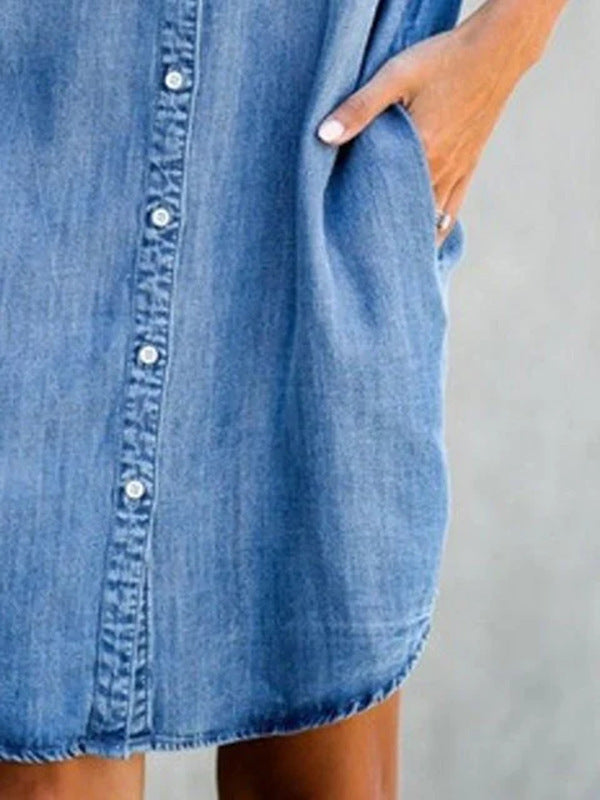 Valerie | Slim Denim Coverage Belly Dress