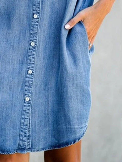 Valerie | Slim Denim Coverage Belly Dress