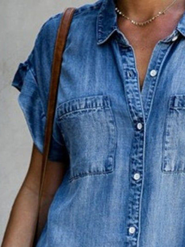 Valerie | Slim Denim Coverage Belly Dress
