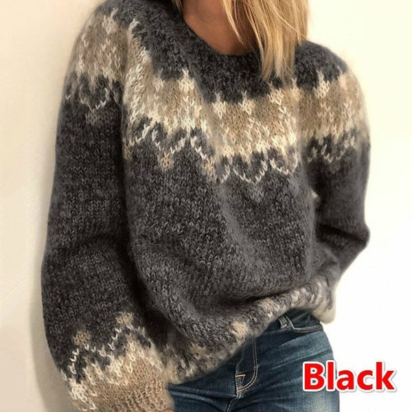 Cozy flower Mohair Knit omen's Sweater