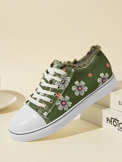 Komfortable Flower Design Shoes Flat