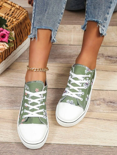 Komfortable Flower Design Shoes Flat