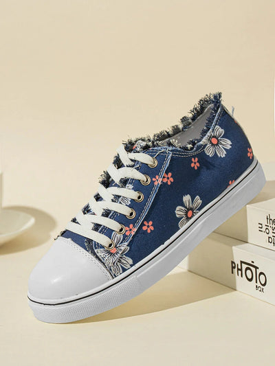 Komfortable Flower Design Shoes Flat