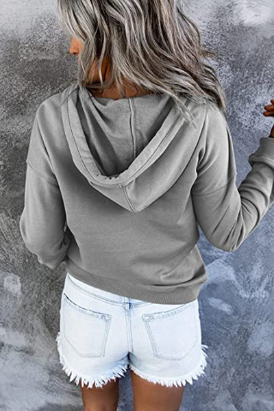 Olivia | Long-sleeved Hooded Sweatshirt With Pockets