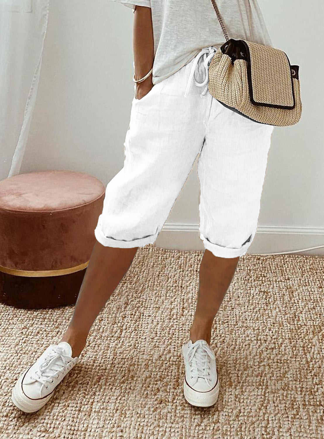 Selene - Cotton Pocket Summer Shorts
