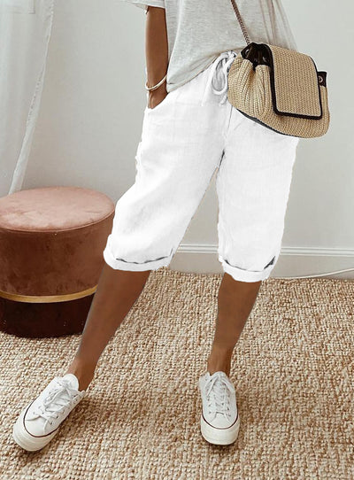 Selene - Cotton Pocket Summer Shorts