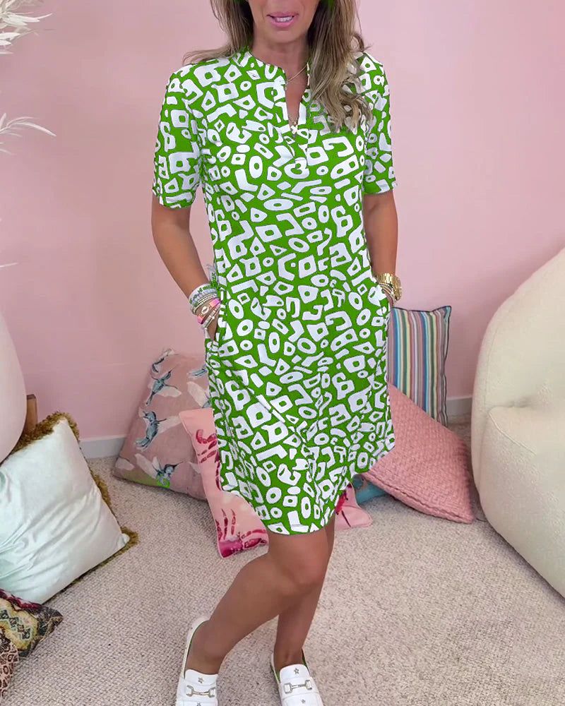 Viaro | Fairy V-neck Holiday Summer Dress