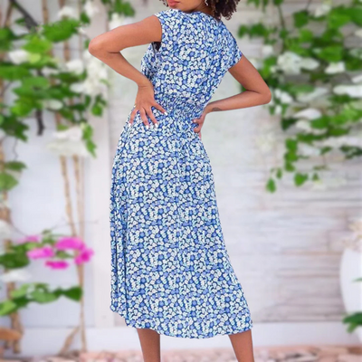 Katrina | Elegant Bohemian V-Neck Dress