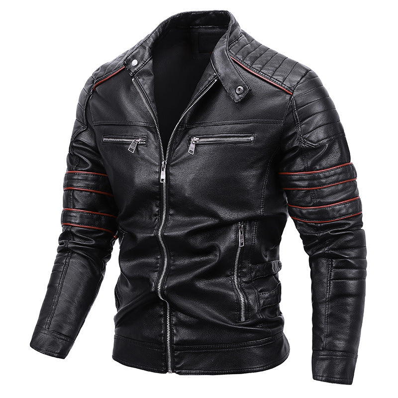 Motorrad Herren Samtjacke Leder