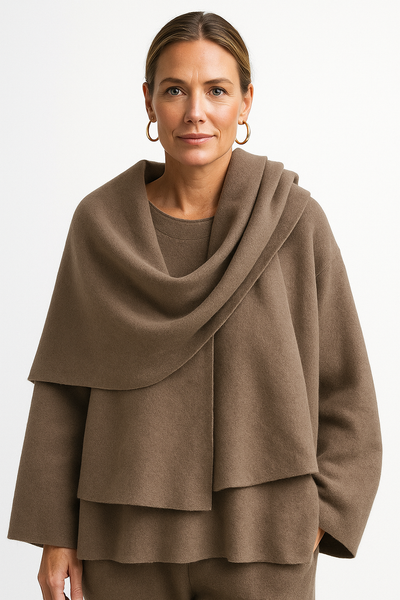 Maelis | Draped Wool Coat