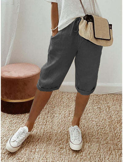 Selene - Cotton Pocket Summer Shorts