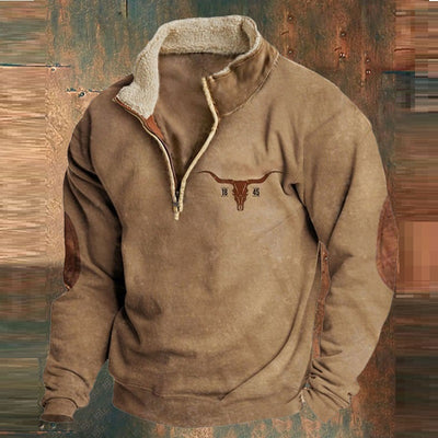 Rollkragenpullover „Dave“ mit Viertelreißverschluss