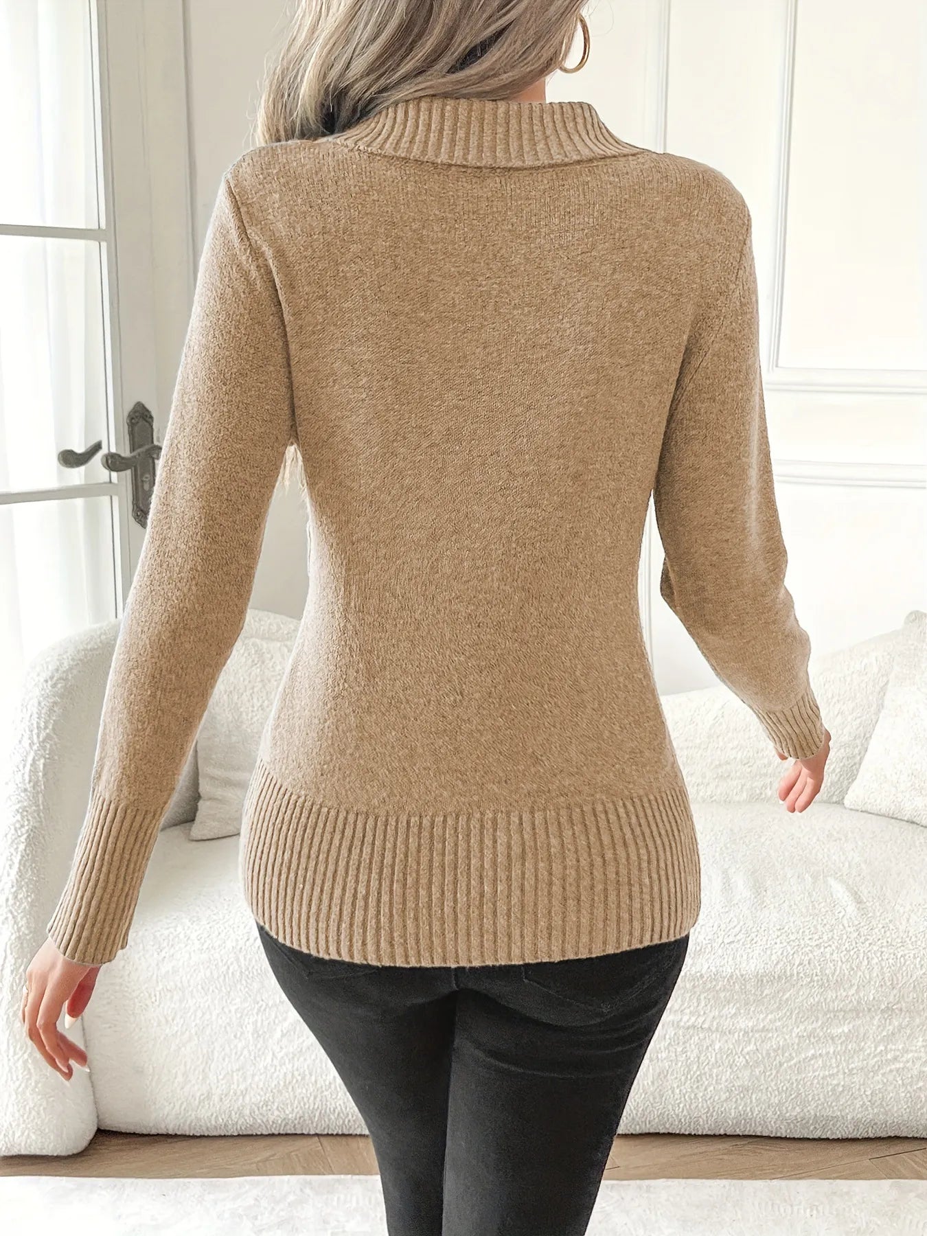 Shellie - Elegant Jumper with Buttons