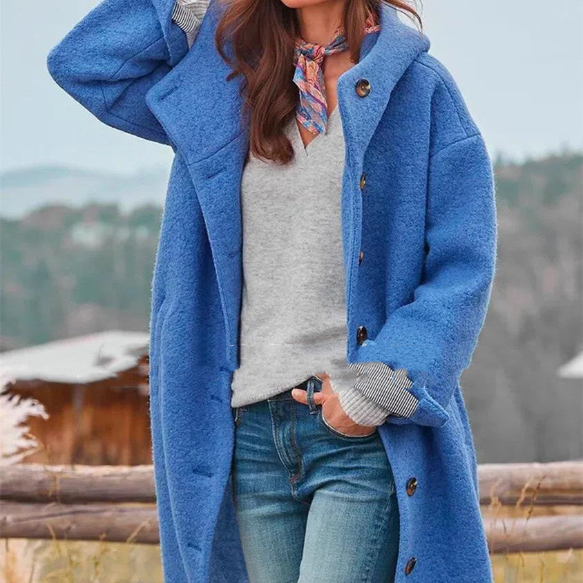 Emmy - Plain Color Fashion Coat