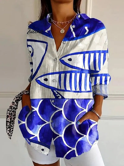 Amara | Casual Floral Breeze Button Shirt