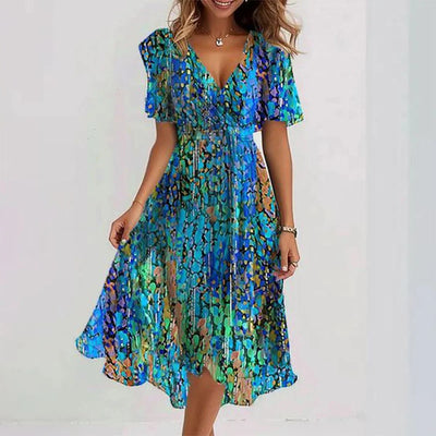 Priscilla | Elegant Summer Dress With Short Sleeves