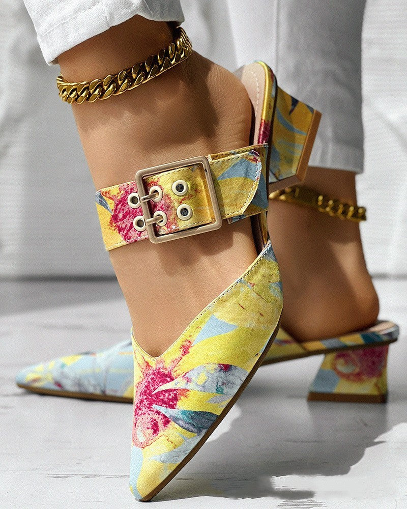 Lena | Colorful Sandals Heels