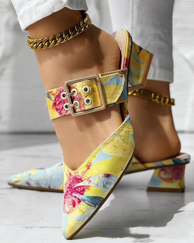 Lena | Colorful Sandals Heels