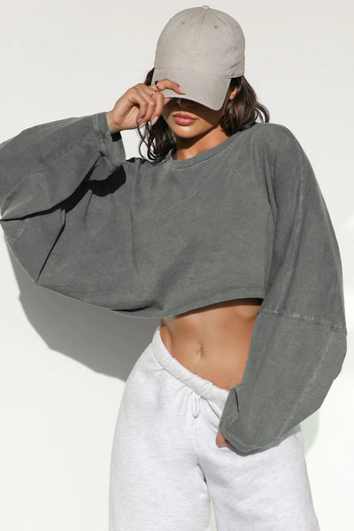 Aliana | Chic Cropped Sweatshirt
