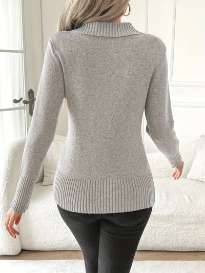 Shellie - Elegant Jumper with Buttons