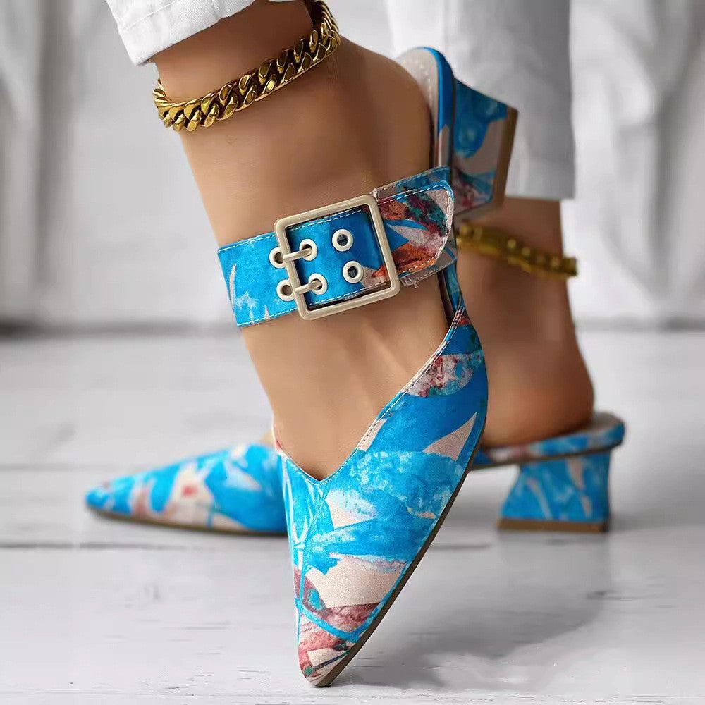 Lena | Colorful Sandals Heels