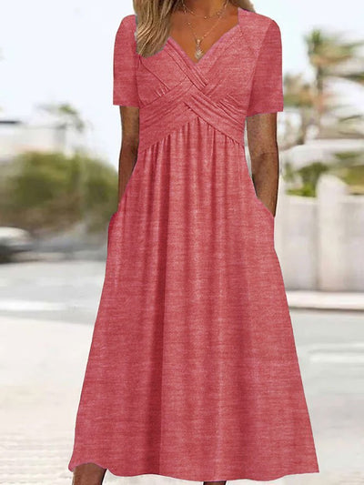 Jamaica | Elegant Midi Coverage Belly Dress
