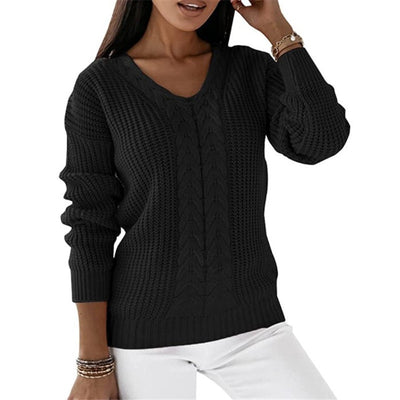 Solaine | Classic V-Neck Sweater