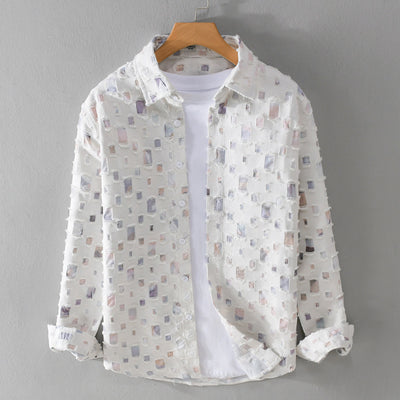 Nazirah - Elegant Men Mosaic Shirt