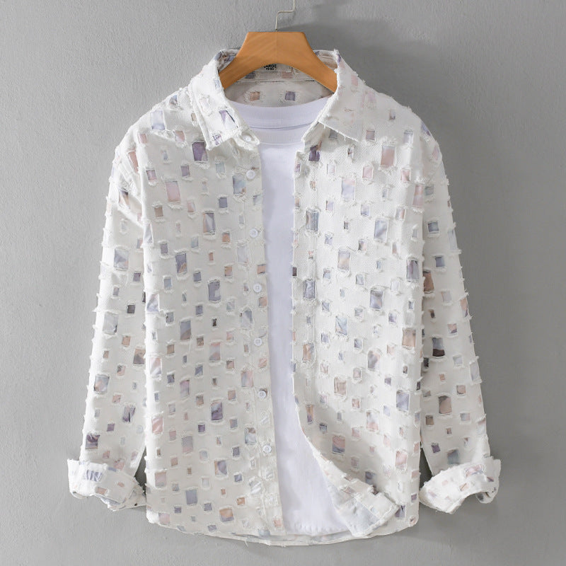 Nazirah - Elegant Men Mosaic Shirt