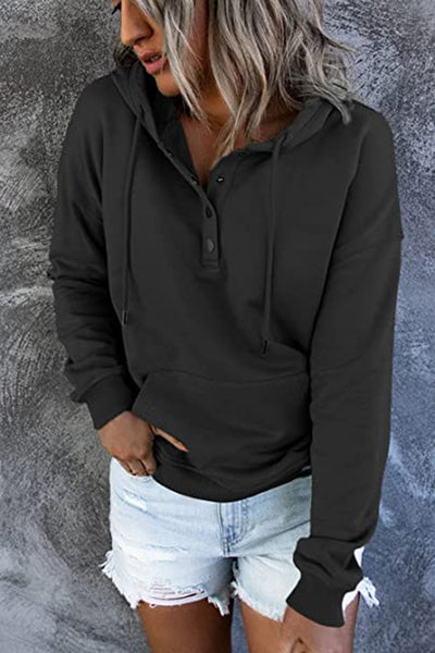 Olivia | Long-sleeved Hooded Sweatshirt With Pockets