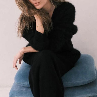 Fionie | Plush Buttoned Cardigan