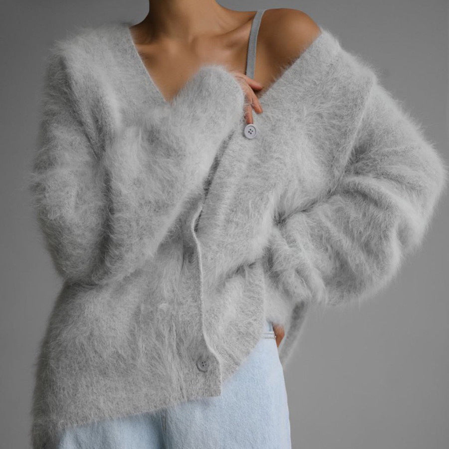 Fionie | Plush Buttoned Cardigan