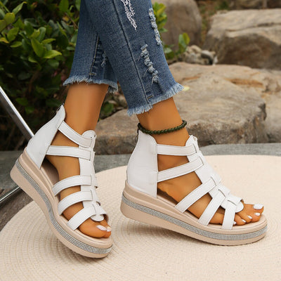 Ella – Elegant Summer Sandals Rhinestone Platform