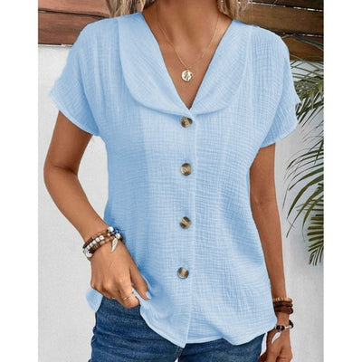 Aliyah | Elegant Button Summer Blouse