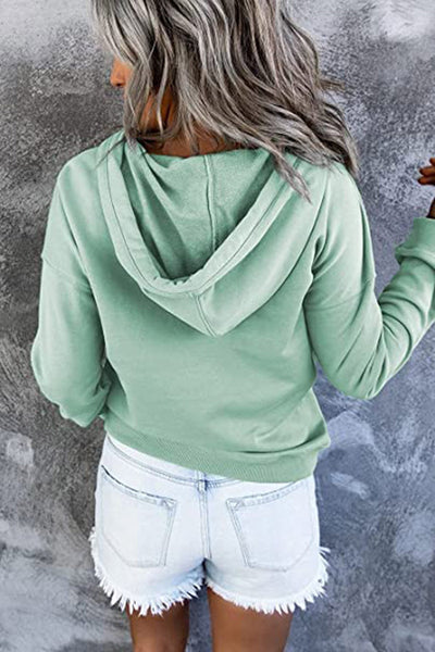 Olivia | Long-sleeved Hooded Sweatshirt With Pockets