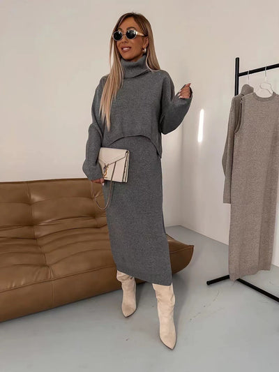 Solange - Sweater and Dress with matching turtleneck