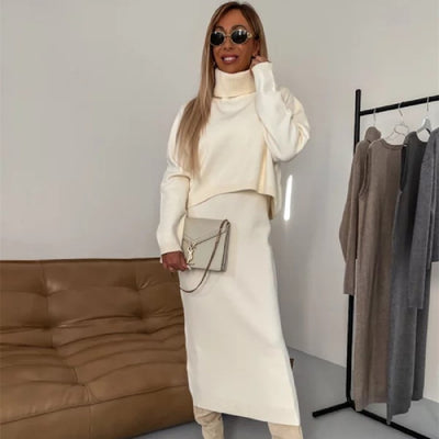 Solange - Sweater and Dress with matching turtleneck