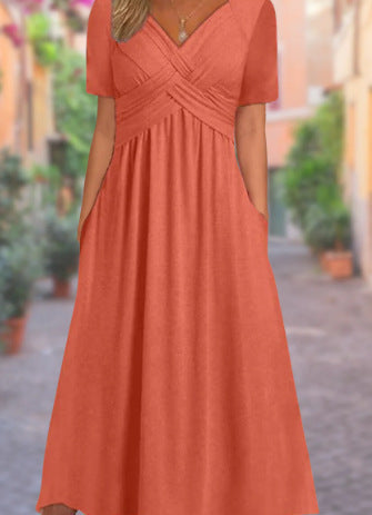 Jamaica | Elegant Midi Coverage Belly Dress