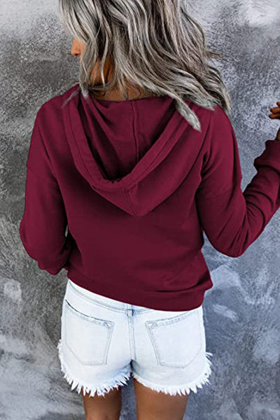 Olivia | Long-sleeved Hooded Sweatshirt With Pockets