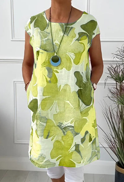 Tamara | Comfortable Dress with Butterfly Print