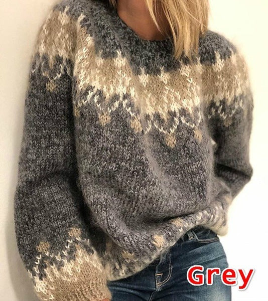 Cozy flower Mohair Knit omen's Sweater